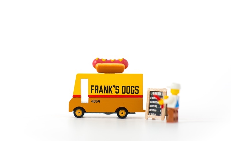 Zdjęcie Candylab Samochód Drewniany Hot Dog Van