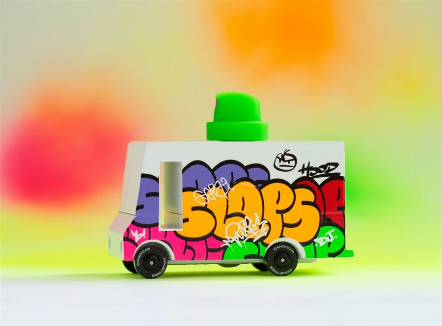 Zdjęcie Candylab Samochód Drewniany Graffitti Van
