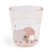 Done by Deer Kubek dla Dziecka Glass L 220ml Tiny Farm Powder