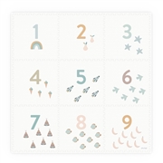 Play&Go Dwustronna Mata Piankowa EEVAA 3w1 Numbers 180x180cm