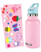 Skip Hop Butelka Termiczna z Ustnikiem i Naklejkami 380 ml Pink