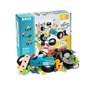 BRIO Builder Zestaw z Silniczkiem Pull Back 67 el.