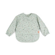 Done by Deer Dots Śliniak z Rękawami 6m+ Green