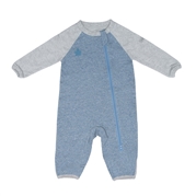 Juddlies Organic Raglan Pajacyk Blue NB