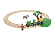 BRIO World Kolejka Drewniana Safari 17el.