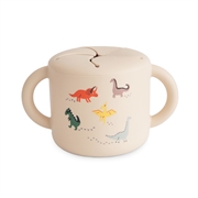 Mushie Kubek na Przekąski dla Dzieci 400 ml Dino