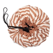Play&Go Worek na Zabawki i Mata do Zabawy 2w1 Stripes Brown