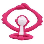 Mombella Gryzak Zabawka Małpka Dark Pink