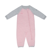 Juddlies Organic Raglan Pajacyk Pink NB