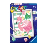 CreArt Malowanie Po Numerach Dla Dzieci - Różowy Flaming
