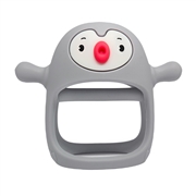 Smily Mia Gryzak Silikonowy Pingwin Buddy Light Grey