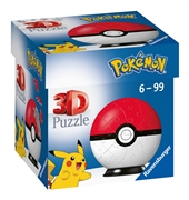 Ravensburger Puzzle 3D Kula Pokemon 54 el. Czerwona