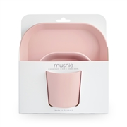 Mushie Zestaw Naczyń dla Dziecka Square Blush