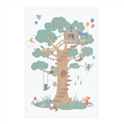 Play&Go Dwustronna Mata Piankowa EEVAA 3w1 Treehouse 120x180cm