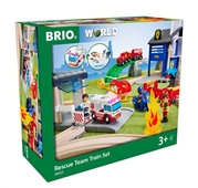 BRIO World Zestaw Kolejki Deluxe Straż Pożarna i Policja