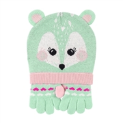 Zoocchini Komplet dla Dzieci Czapka i Rękawiczki Jelonek M