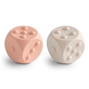 Mushie Zabawka sensoryczna kostka pop it 2-pak Blush / Shifting S