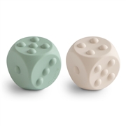 Mushie Zabawka sensoryczna kostka pop it 2-pak Cambridge Blue / S