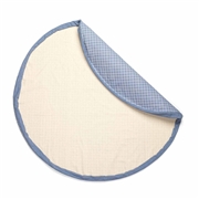 Play&Go Worek na Zabawki i Mata do Zabawy 2w1 Organic Grid Blue