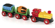 BRIO World Pociąg na Baterie z Betoniarką