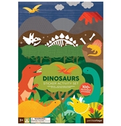 Petit Collage Naklejki z Planszą Dinozaur