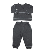 Juddlies Dres Niemowlęcy 2 el. Breathe EZE Charcoal 6-12M