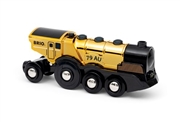 BRIO World Złota Lokomotywa Mighty Gold